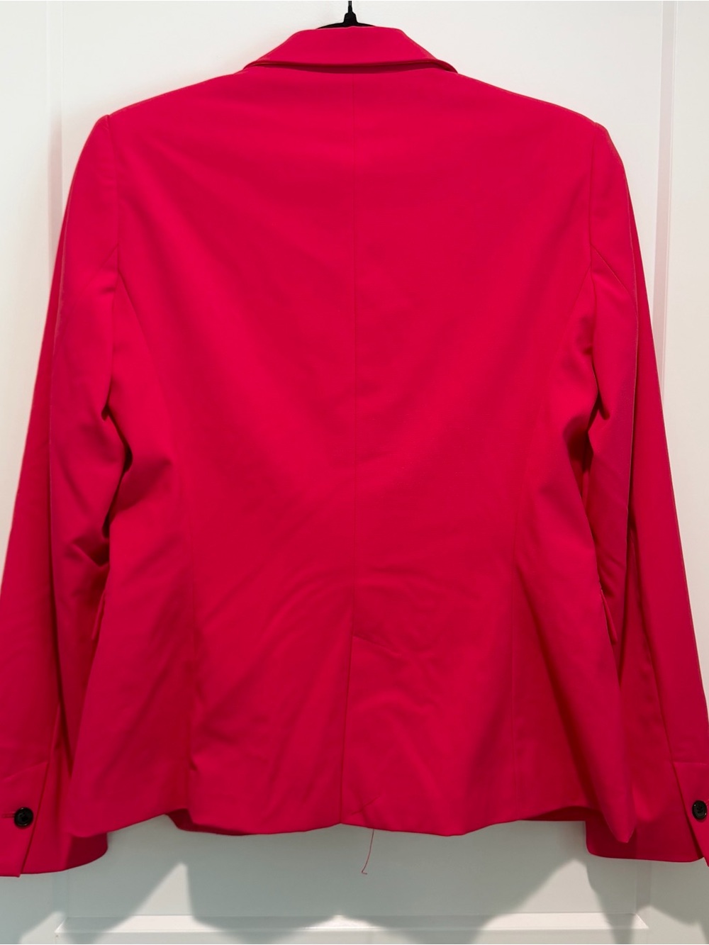Zara Hot Pink Fuchsia Blazer Size 6 Tailored Statement Jacket Barbiecore - Picture 7 of 8